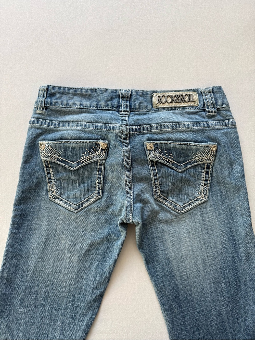 Rock & Roll Cowgirl Low Rise Bootcut Jeans | Y2K Western | Size 27x34
